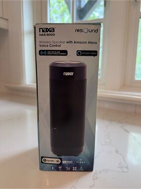 NAS-5000 Black Portable Wireless Speaker with Alexa